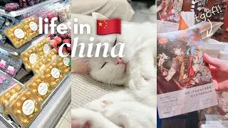 life in china 🇨🇳 chinese malls, restaurants, talking about books 📖
