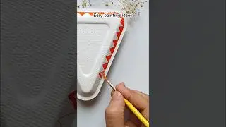 How to paint paper plate | warli painting | #short #warliart #painting #art