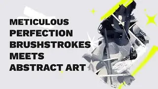 The long painstaking process of abstract art | Drawing a process to abstract art