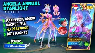 NEW!! Script Skin Angela Annual Starlight Avatar of Time Terbaru || No Password || Full Effect Voice