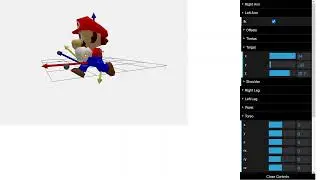 Mario 3D Animation rig testing