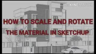 How To Scale And Rotate The Material In SketchUp | In Tamil | Sketch Art