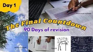 *9 Hours Revision Study Vlog* 📚 | The Final Countdown: 90 Days Revision Series | Day 1 | Gathakv |