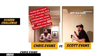 Chris Evans vs Scott Evans Scared Challenge ! #Shorts