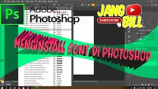cara memasukan font ke photoshop