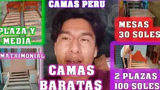 CAMAS BARATAS EN PERU - 2 PLAZAS 100 SOLES