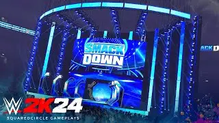 WWE 2K24 New Smackdown 2020 Modded Arena w/ Entrances | New WWE 2K24 PC Mod Updates