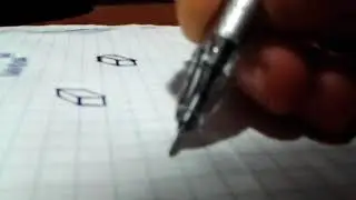 Как нарисовать 3D квадрат📺