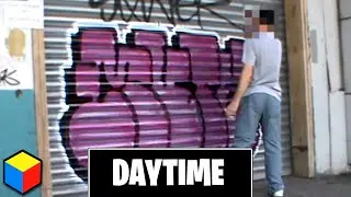 Cops Cant Catch Him Daytime Painting - Mute Graffiti Interview