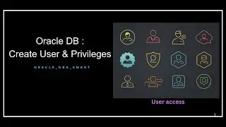 How to create user and provide the privilege in Oracle Database step by step