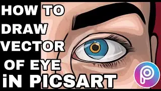 How to make vector of eye in picsart | vector art | PicsArt tutorials