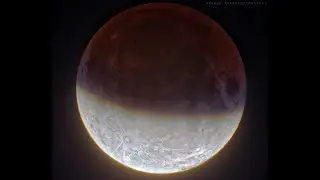 Partial Lunar Eclipse Timelapse - July 2019 Wide and Close up view in 5K