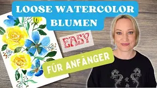 Aquarell Tutorial für Anfänger und zum Entspannen - Schritt für Schritt Übungen 💐