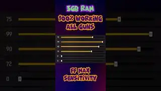3gb ram best sensitivity free fire max | #freefire #shorts #ffsensitivity