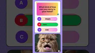 What kind of tree can you carry in your hand?