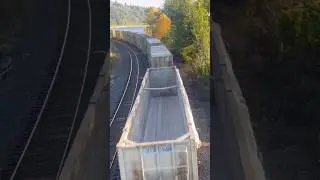 On top of the double stack containers! 