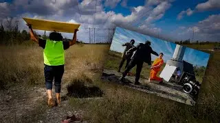 DIRECTOR ATTEMPTS TO FILM IN FLORIDA SWAMPS