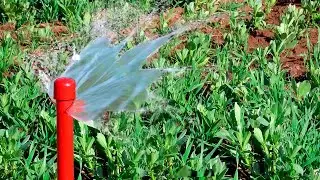 Aspersor de riego casero fácil de hacer y barato