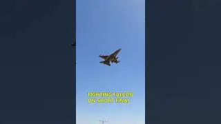 COOL APPROACH BEFORE LANDING #f16 #fightingfalcon #fighterjets #shorts