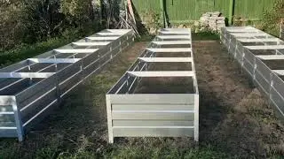 оцинкованные грядки высотой 50 см