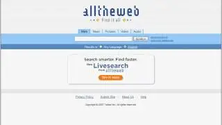 Livesearch: Predictive Search Engine from Yahoo (2006)