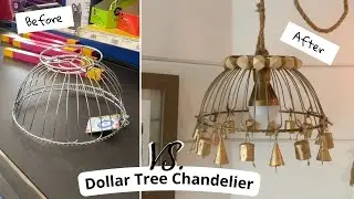 Dollar Store Chandelier DIY (Plug-less Light)