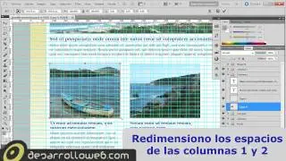 Diseñar una plantilla web con Photoshop utilizando una rejilla