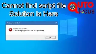 Can not find sript file|Windows Script Host|Windows 10 Problem 2020|Fixed Solution