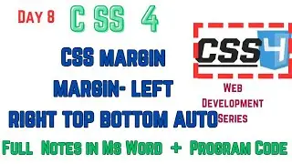 CSS Tutorial | CSS Margin Tutorial | CSS left Right  Bottom Auto Margin # css #html