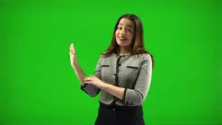 Chroma Key    || Girl Green Screen 4k  Video Free to Use no copyright ©️