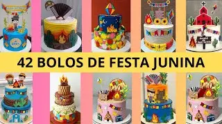 Bolos decorados - Bolo Juninos - Tema Festa Junina