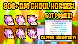I Claim 800+ Dark Matter Ghoul Horses & Get 50T Power in Pet Simulator X