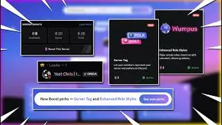 NEW BOOSTING PERKS: Server Tags, Guilds & Enhanced Roles! How to Get them