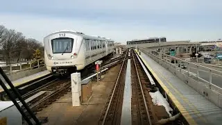 JFK AirTrain Jamaica Cab View Ride
