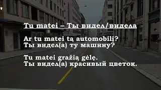 Урок 00382. Aš mačiau – Я видел/видела.