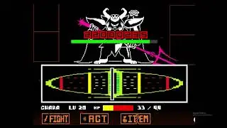 I beat genocide asgore remake undertale mod