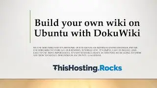 How to create and host your own wiki on Ubuntu with DokuWiki