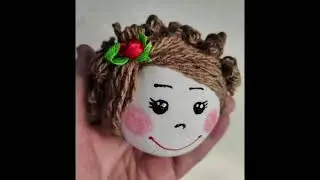 #рукоделие #куклы  Прически текстильным куклам.