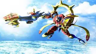 Digimon Frontier English Dub OST- Susanoomon Digivolution Theme (Extended Loop)