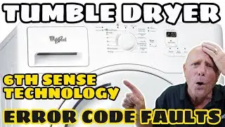 Whirlpool tumble dryer 6th sense how to clear error codes