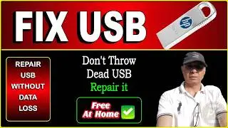 How to Repair HP USB | Repair and Resize USB | How to Repair USB Free