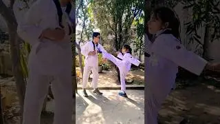 Taekwondo Training 🔥 | Our first belt for Taekwondo #trending #taekwondo #shorts #fun #ashortaday