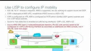 Use CSR1000V to enable IP mobility (LISP) across your Data Center and Public Cloud