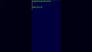 Image file format with full form | 