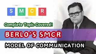 BERLO’S SMCR MODEL OF COMMUNICATION | Explained in Detail for BBA / MBA in Urdu/Hindi