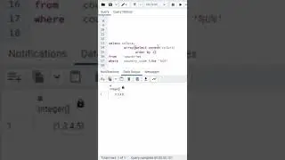#8 PostgreSQL - ARRAY, sort the elements, how to use UNNEST, 