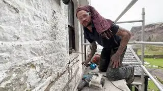 Scotland Lime Pointing Part 1 (Breaking out and mortar constituents)