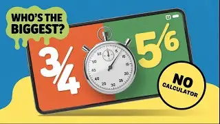 Trick to Find the Biggest or Smallest Fraction. | No calculator |.