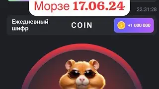 Набор слова coin по Морзе в игре Hamster Kombat (17.06.24)