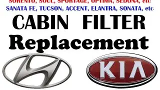 Replace KIA & Hyundai CABIN FILTER - EASY!